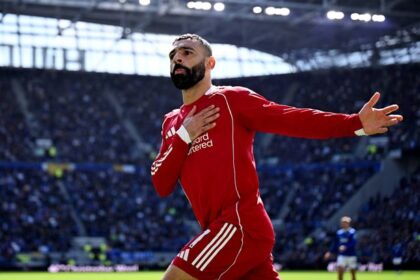 Everton ballboy left Liverpool fans stunned after Mohamed Salah’s derby strike