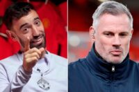 Bruno Fernandes issues Jamie Carragher apology after celebrating England failure