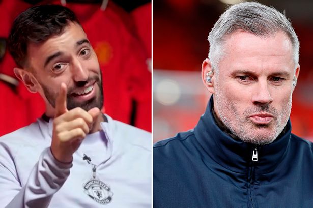Bruno Fernandes issues Jamie Carragher apology after celebrating England failure