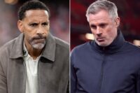 Jamie Carragher reignites Rio Ferdinand feud with brutal ‘best ever’ Premier League quip