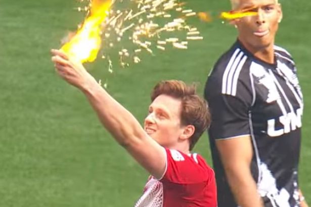 Ex-Premier League referee’s yellow card set on FIRE in Sidemen match at Wembley