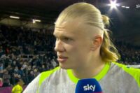 Erling Haaland gives spiky response as Man City miss huge Arsenal chance