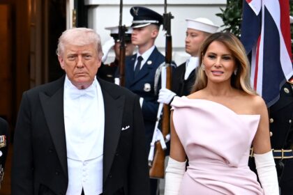 Melania Chooses Dior Couture for Charles and Camilla’s Royal Visit