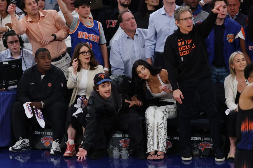Kylie Jenner and Timothée Chalamet Run It Back With Their Courtside Style