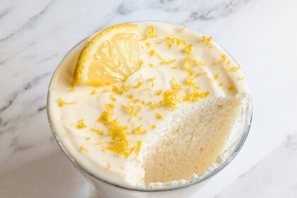 The 3-Ingredient Light & Creamy “Lemon Mousse” I Can’t Stop Making (No Cook!)