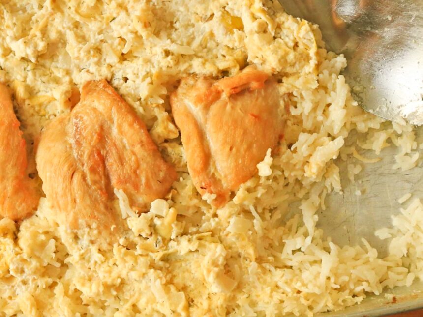 The Easy 3-Ingredient 9×13 Rice Bake I Make Every Week