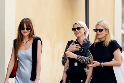 Dakota Johnson and Jessie Buckley Offer Two Different Takes on the Same Spring Outfit Formula