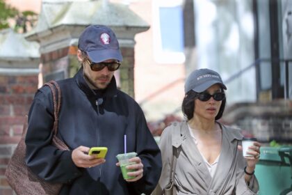 Harry Styles and Zoë Kravitz Take Their Coordinated Couple Style Across the Pond