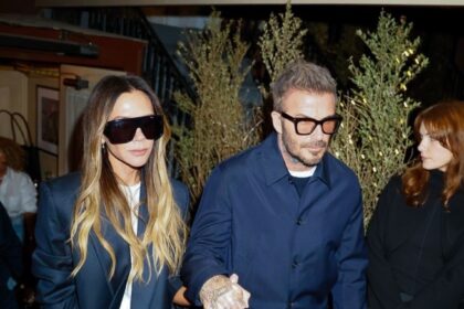 David and Victoria Beckham Have Two Very Different Takes on Monochrome Dressing