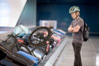 ‘The airport is essentially a giant bike crushing machine’ – Dr Hutch runs his steed through the airport baggage gauntlet