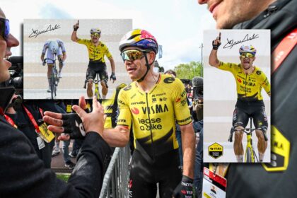 Visma-Lease a Bike sell jigsaw puzzle and beach towel to commemorate Wout van Aert’s Paris-Roubaix victory