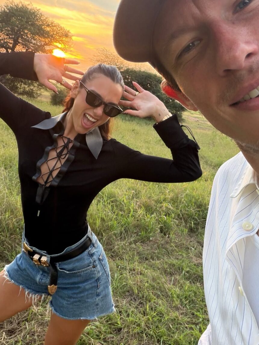 Dua Lipa and Callum Turner Go on a Very Chic Safari