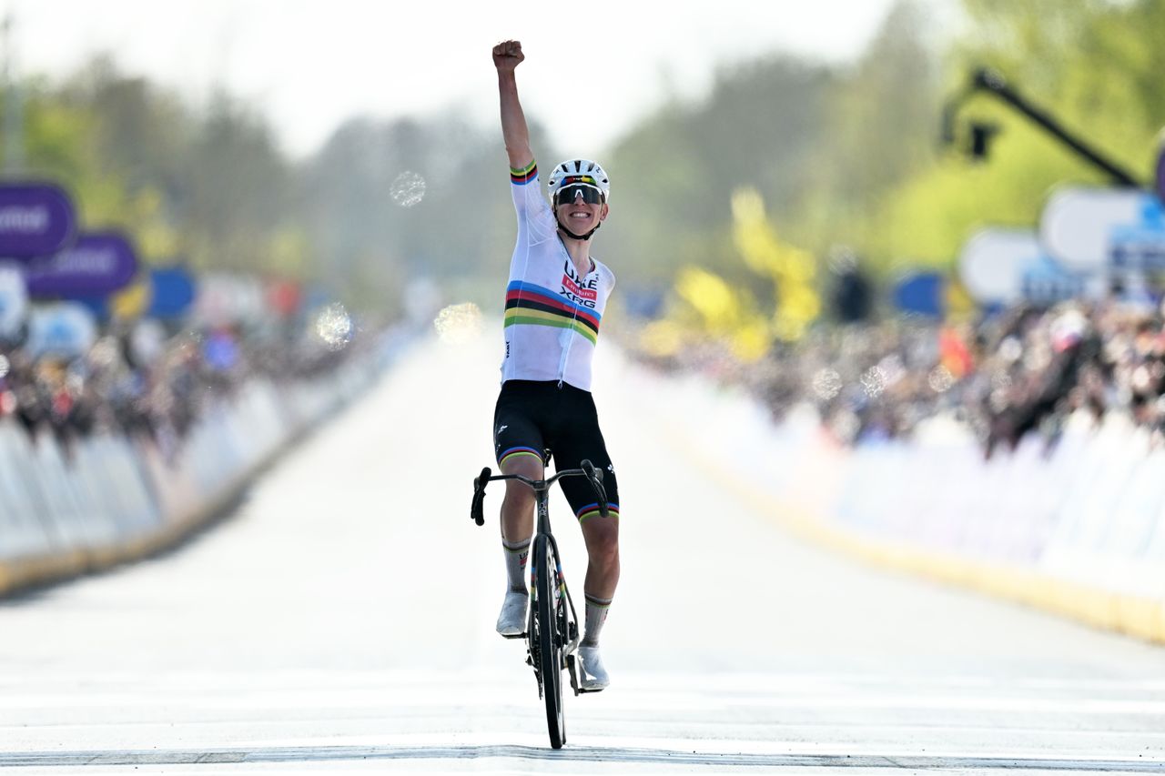 ‘When I race there is pressure to win’ – Tadej Pogačar triumphs at the Tour of Flanders for a record-equalling third victory