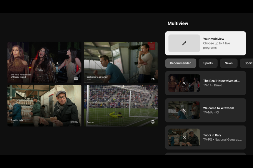 YouTube TV Launches Customized Multiview Across the Full Channel Lineup
