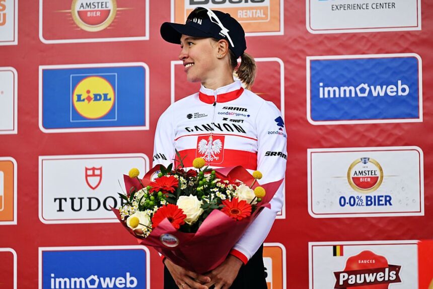 ‘Seeing Wout pull it off in Roubaix gave me faith’ – Kasia Niewiadoma-Phinney shakes off yet another second place at Amstel Gold Race and looks to next chance