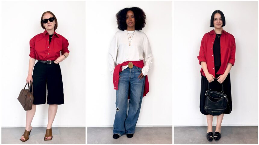 3 Styles at Work: The Red Shirt, Courtesy of Comme Si