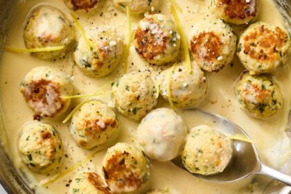 This Classic Italian Lemon Sauce Is Perfect For Chicken Meatballs