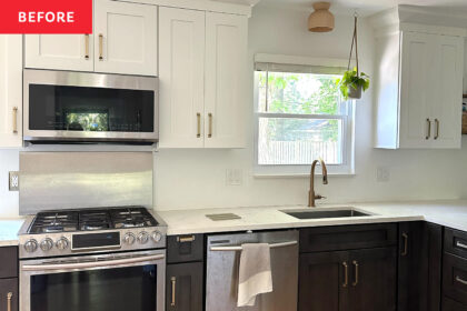 This Boring Kitchen Went from White to Wow With Just a 2-Day Backsplash Redo