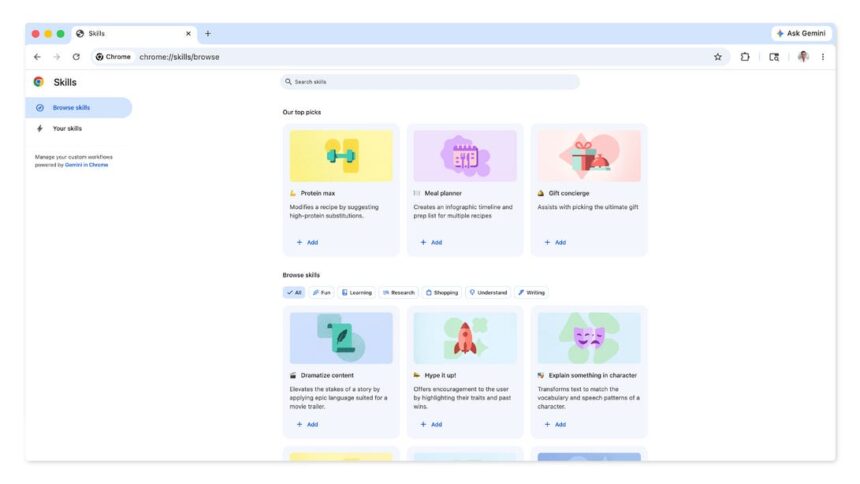 Chrome Now Lets You Create 1-Click Workflows With Your Favorite AI Prompts