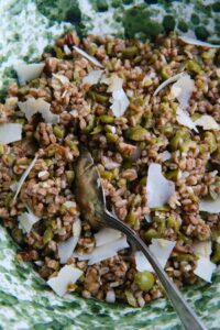 Farro Salad with Olives, Walnuts and Pecorino