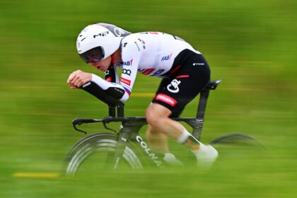Tadej Pogačar rides a new ‘significantly lighter’ prototype Colnago time trial bike at the Tour de Romandie prologue