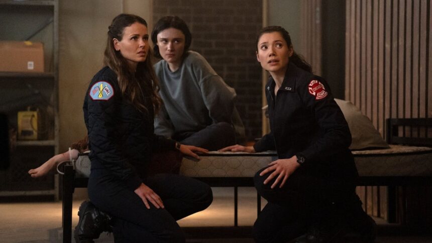 Chicago Fire’s Hanako Greensmith And Jocelyn Hudon Say Vasquez’s Heroism Adds ‘Another Layer Of Intensity’ To The Violet/Novak Love Triangle
