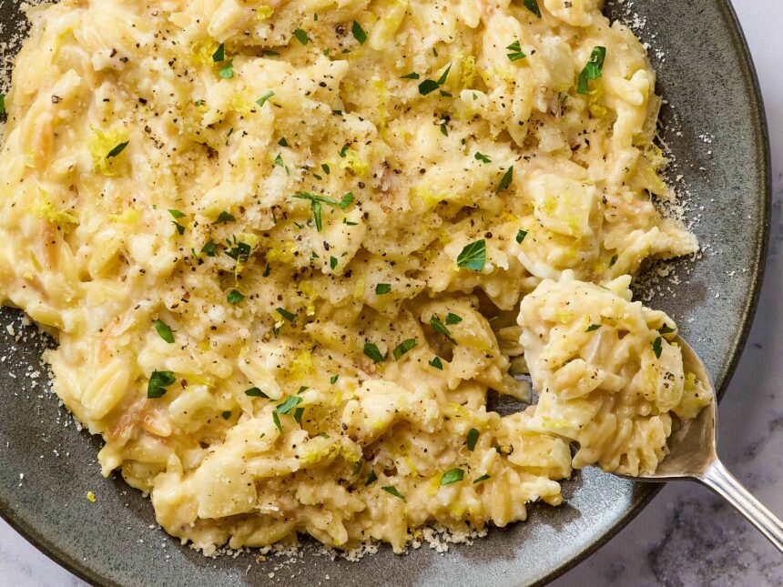 The Creamy One-Pot Lemon Orzo So Easy, It Practically Cooks Itself