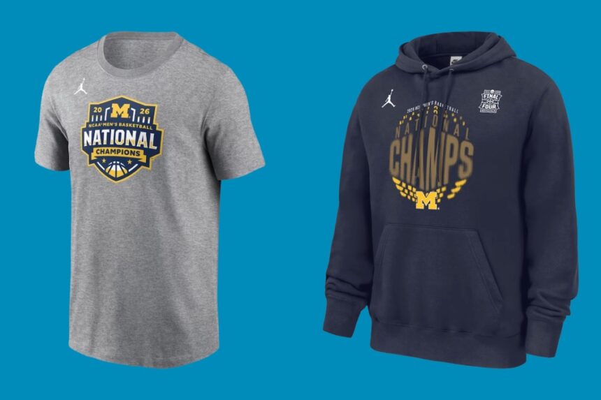 Michigan Merch Selling Out Online As Fans Celebrate Wolverines’ Historic NCAA March Madness Win