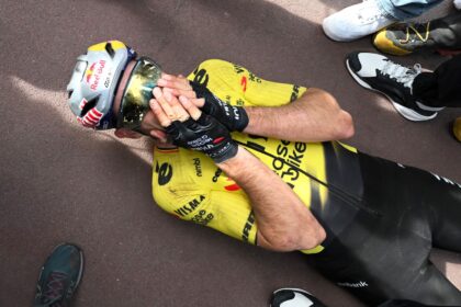 ‘Winning this race means basically everything to me’ – Wout van Aert conquers bad luck to finally triumph at Paris-Roubaix