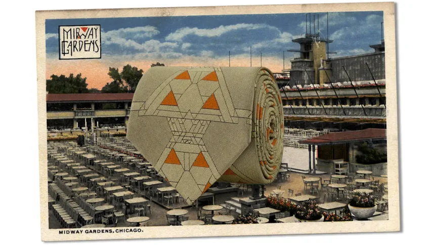 These Frank Lloyd Wright-inspired ties are based on a legendary building demolished a century ago