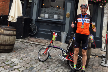 ‘To be able to do these challenges… it’s almost like kicking the ass of mental health’: Meet the man riding over 500 kilometres off-road – on a Brompton