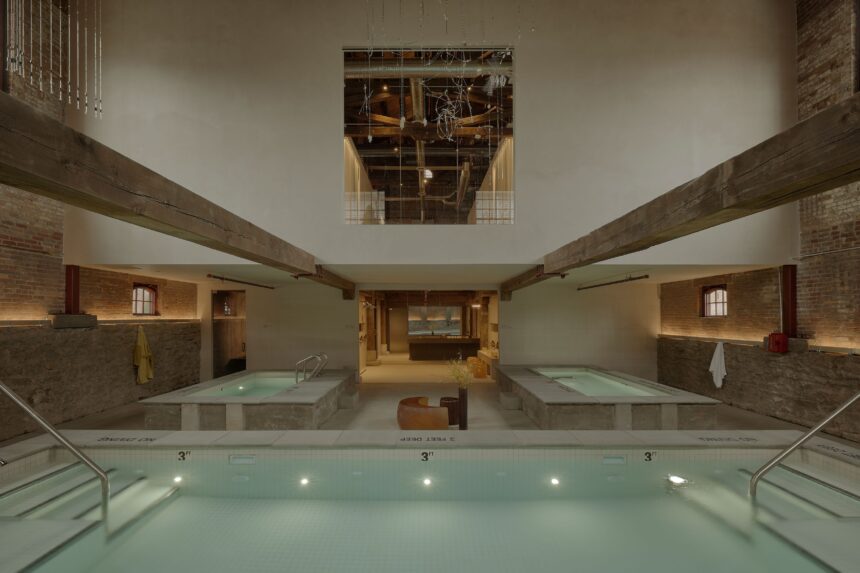 This Airy New Bathhouse Is a Steam Dream in a Restored Hudson Factory