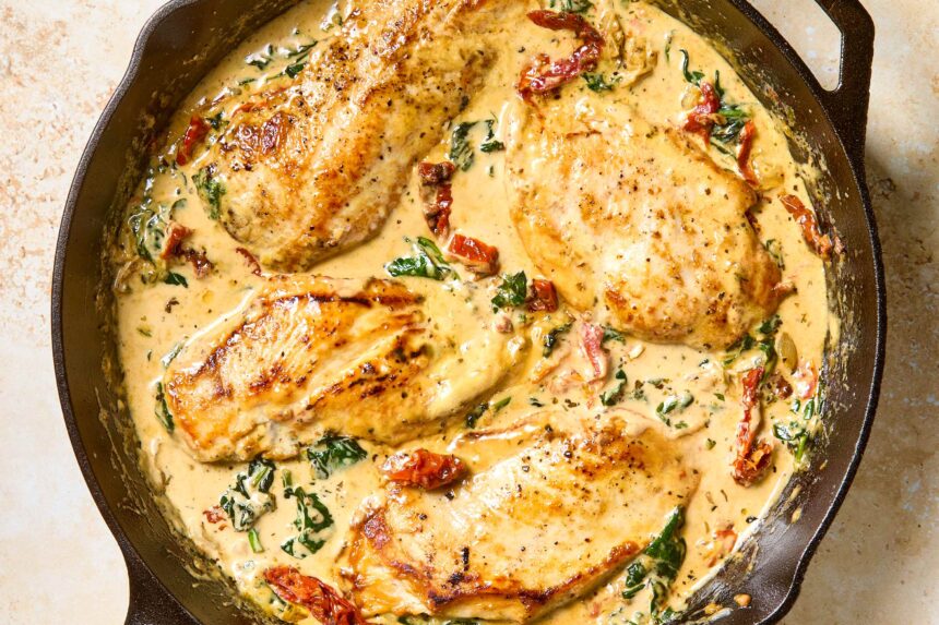 One-Pan Tuscan Chicken Is the “Most Delicious” Dinner of All Time