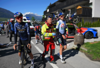 Early mass crash causes race neutralisation, forces several riders to abandon on stage 3 of Tour of the Alps