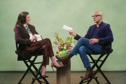 Anne Hathaway and Stanley Tucci Talk Chelsea Boots and Cocktails in the Latest ‘Off the Cuff’