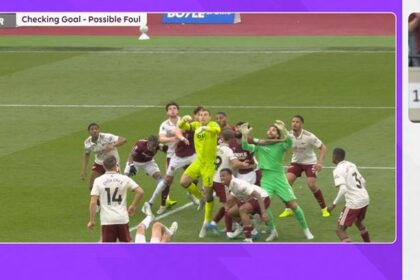 VAR dramatically intervenes in Arsenal vs West Ham clash to rule out late goal