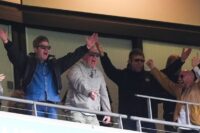 Oasis’ Noel and Liam Gallagher put on animated display after Man City FA Cup win over Chelsea