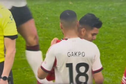 Cody Gakpo supported over Casemiro gesture after Liverpool’s defeat to Man Utd