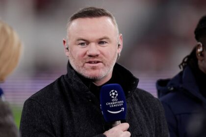 Wayne Rooney takes aim at Arsenal celebrations seconds after reaching Champions League final