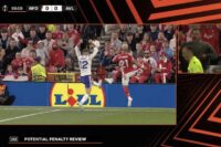 VAR intervenes in Nottingham Forest v Aston Villa to award penalty after bizarre incident