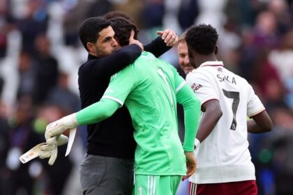 David Raya’s Arsenal impact summed up as Mikel Arteta’s kids lap up viral save clips