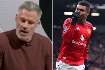 Jamie Carragher backs down over Casemiro jibe after Man Utd star hits back