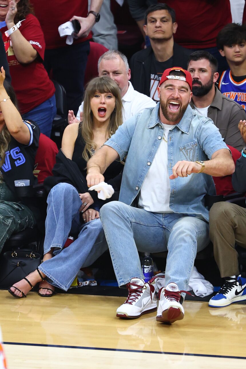 Taylor Swift and Travis Kelce Take Tips From Kylie and Timothée’s Courtside Style