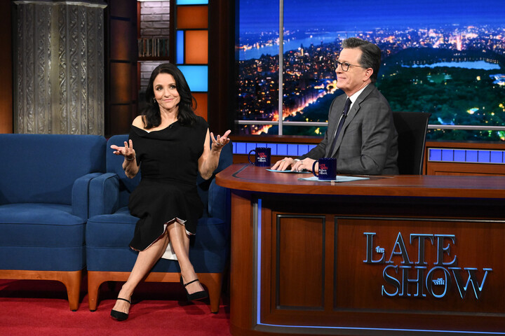 Julia Louis-Dreyfus Roasts Stephen Colbert as Selina Meyer From ‘Veep’ Before ‘Late Show’ Ends: ‘Your Cancellation Gave Trump Such Pleasure,’ You’re the ‘Stormy Daniels of Late Night’