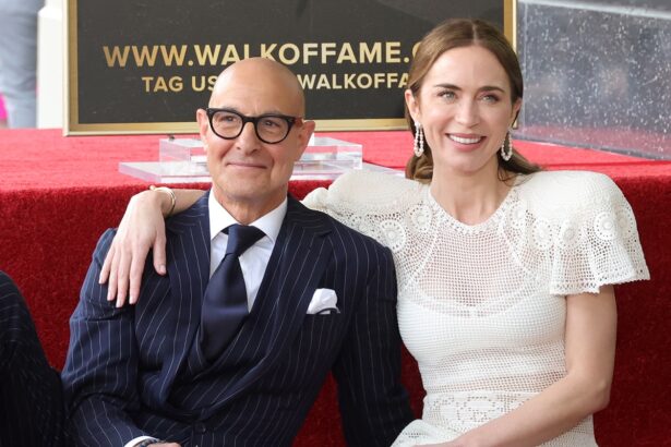See Emily Blunt & Stanley Tucci’s Sweet Family Outing at Walk of Fame