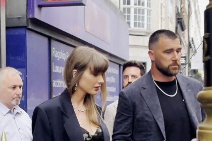 Greetings, London! Taylor Swift and Travis Kelce do Date Night in Tailoring