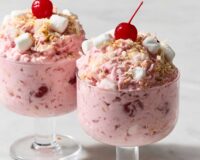 No-Bake Cherry Fluff (Make-Ahead Potluck Dessert!)