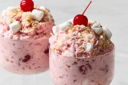 No-Bake Cherry Fluff (Make-Ahead Potluck Dessert!)