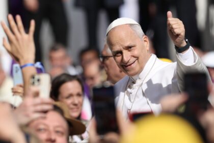 Pope Leo Dons Throwback-Style Nike Sneakers For a Rome Stroll