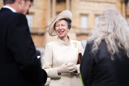 Princess Anne Wears Her Famous Stalactite Brooch to the Buckingham Palace Garden Party
